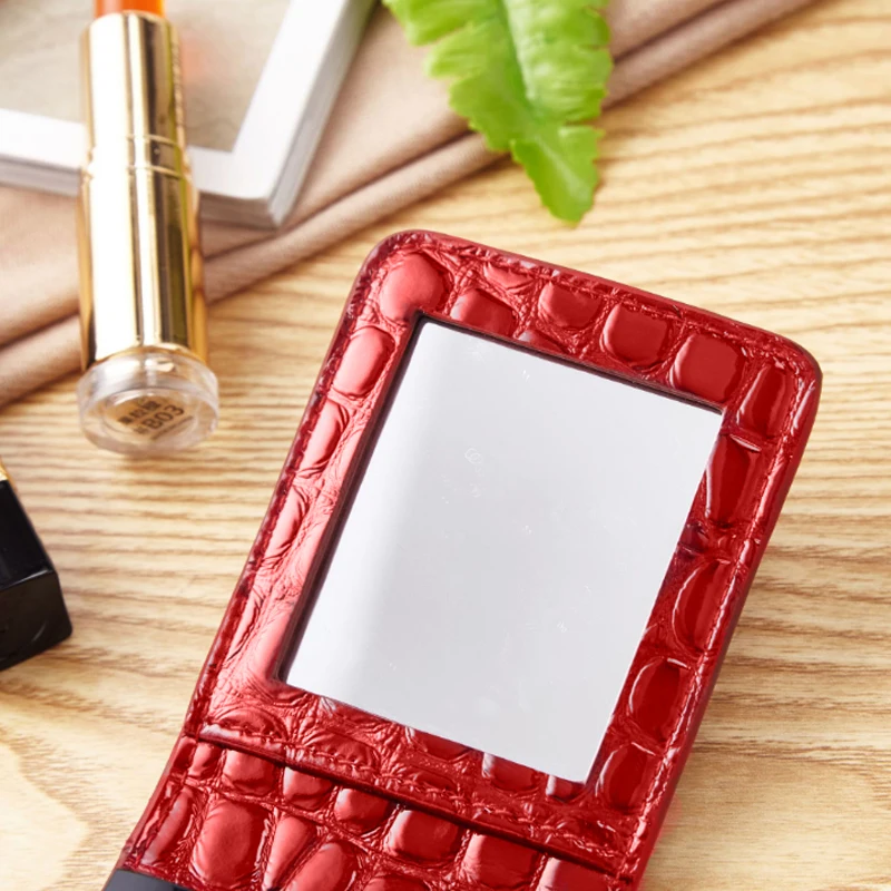Portable Lipsticks Bags Makeup Organizer Women Girls Mini Lipstick Bag Mirror Beauty Cosmetics Holder Case Accessories