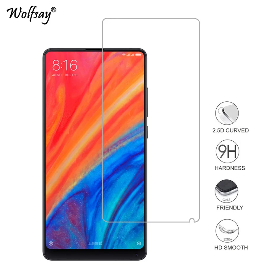 

2PCS Glass Xiaomi Mi Mix 2S Screen Protector Tempered Glass for Xiaomi Mi Mix 2S Glass sFor Xiaomi MiMix 2S Protective Film