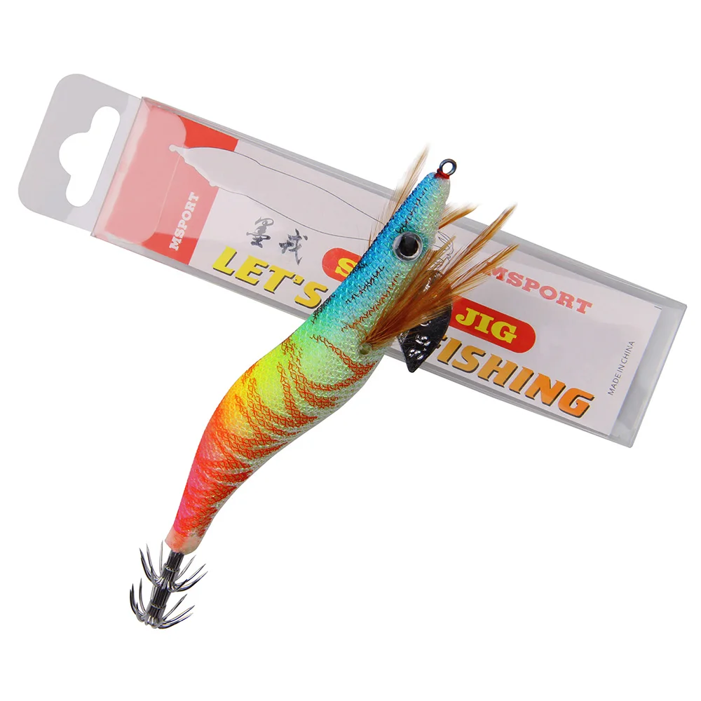 Hyaena 5 шт. Реалистичная рыба световая приманка для рыбалки японский искусственный кальмарный крючок джиг для дерева креветка приманка твердая приманка осьминог