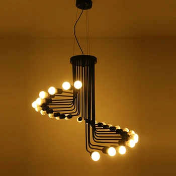 

Vintage Iron spider Loft Industrial American Style Pulley Pendant Light Adjustable Wire Lamp Retractable Bar light Edison Bulb