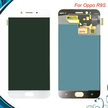 

100% Tested OK 5.5" Original LCD Display + Touch Screen Assembly For Oppo R9S LCD Digitizer Black White Color IN Stock