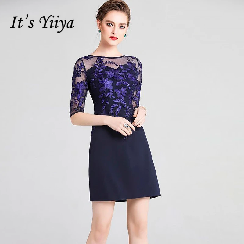 Its yiiya mother of the bride dresses o neck sexy illusion flower