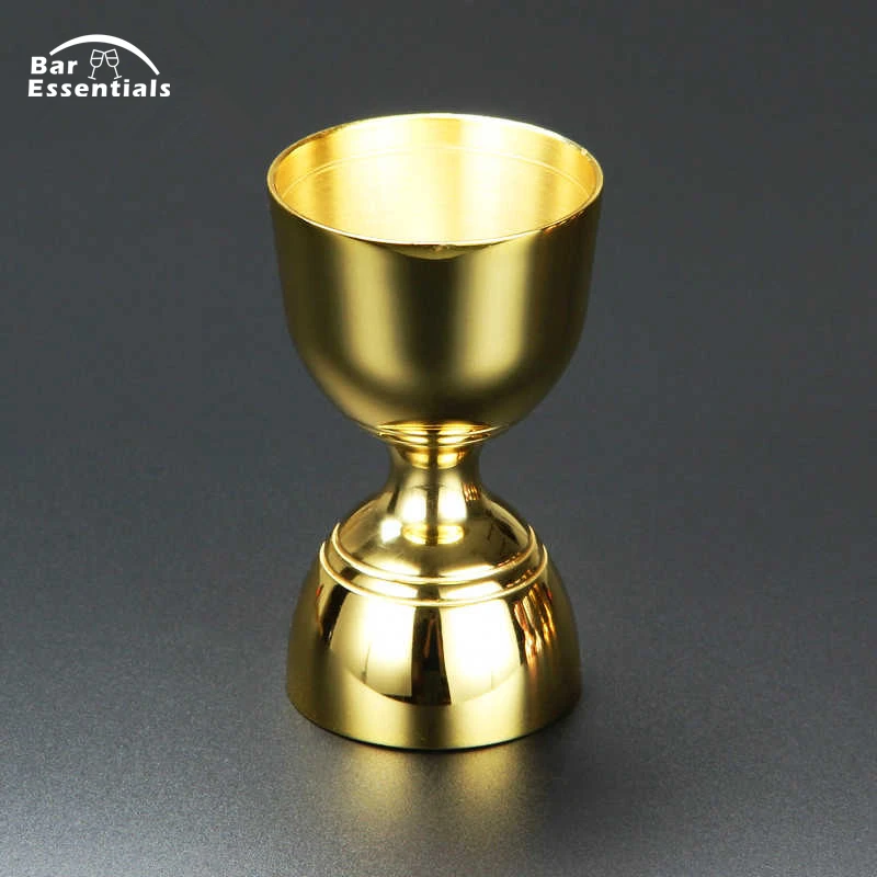

30/60ml Double Jigger Slim Waist Gold Plated Cocktail Jigger Elegance and Practicality Stainless Steel Jigger With Measurement