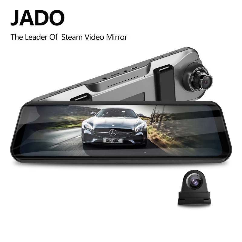 

JADO D820s X3 Car Dvr Stream RearView Mirror dash Camera avtoregistrator 10 IPS Touch Screen Full HD 1080P Car Recorder dash cam