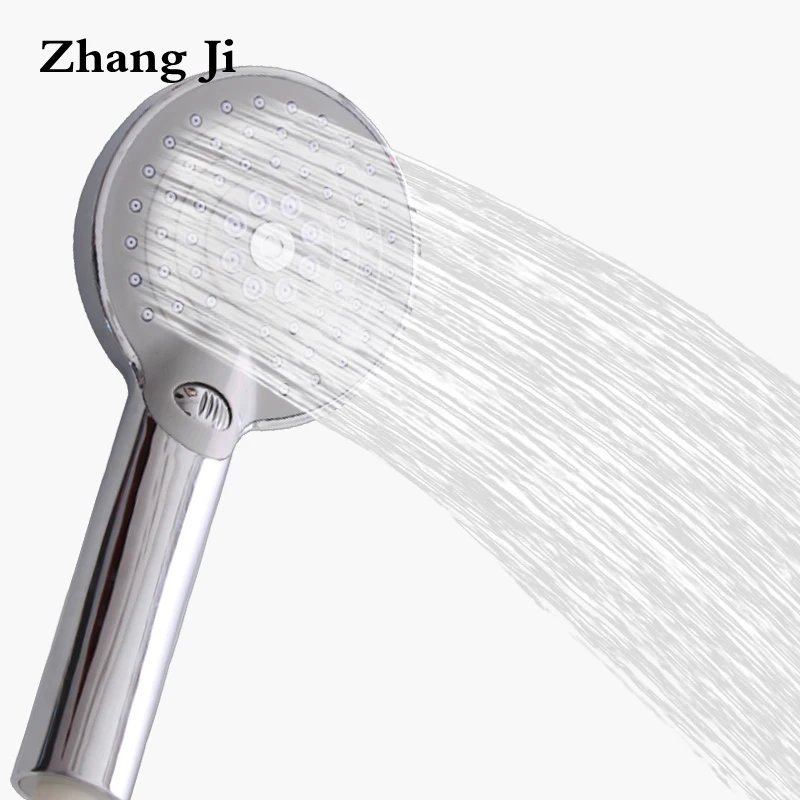

ZhangJi ABS 3-Modes Shower Head Hand Hold Water Saving Round Showerheads Bathroom Spraying Nozzle Rainfall Shower Heads