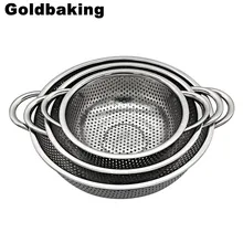 Cocina Colador Colador de Acero inoxidable Con Asas