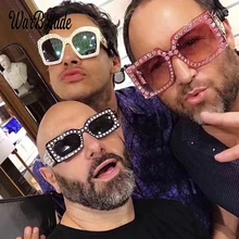 Полная жемчужина G Квадратные прозрачные линзы очки для мужчин и женщин Роскошные Брендовые очки дизайнерские модные мужские женские оттенки новые WarBLade