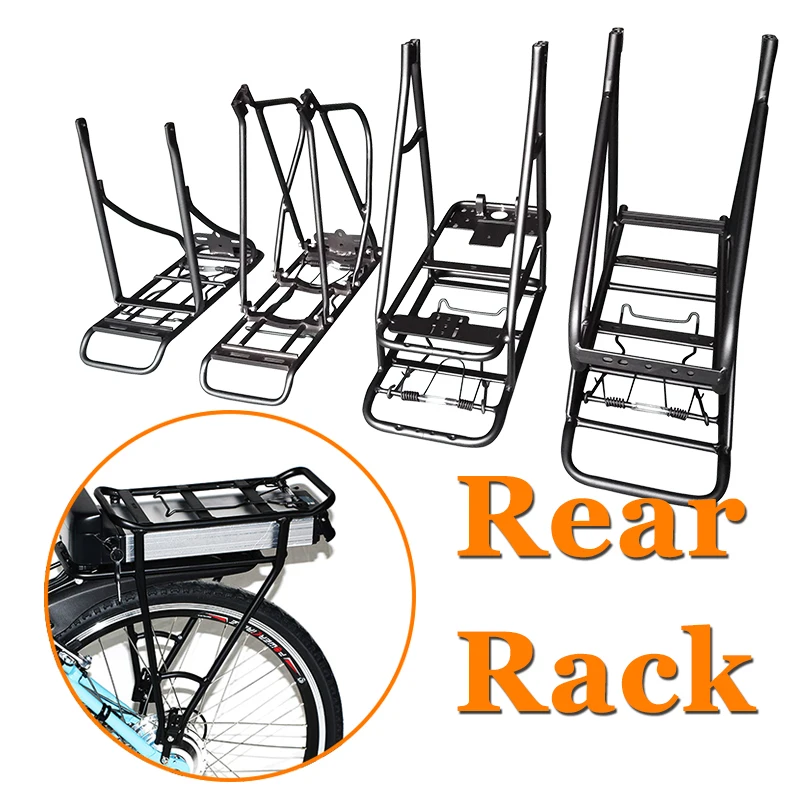 

Free Shipping 20/24 26inch 700C /28 Bike Rear Rack Double Layer Electric Bike Battery Carrier Luggage Rack Bicycle Accessories