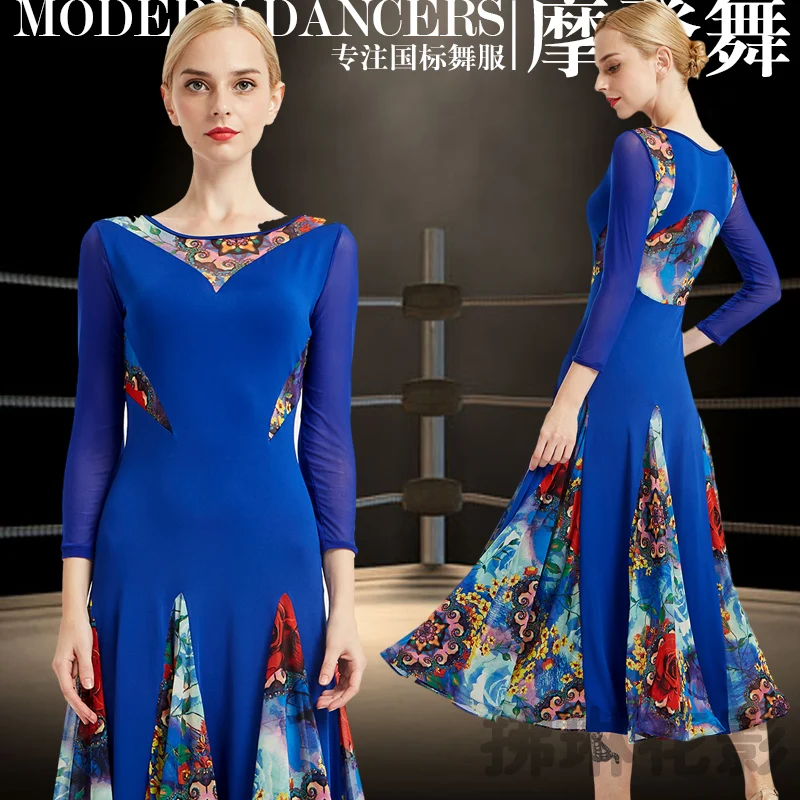 

New ballroom dance competition dress dance ballroom waltz dresses standard dance dress women ballroom dress Y056