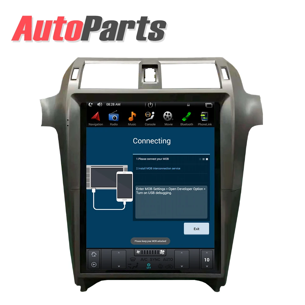 Cheap Android Tesla style Car DVD Player GPS Navigation For Lexus GX400 GX460 2016 2017 2018 head unit multimedia radio tape recorder 2