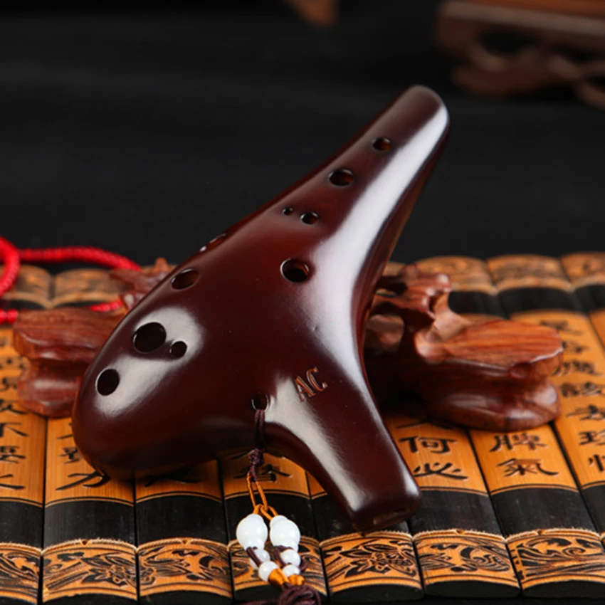 12 отверстий Ocarina Flute Alto C Wind музыкальный инструмент AC Flauta подводная лодка для