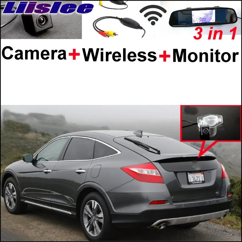 

Liislee 3 in1 Special Rear View Camera + Wireless Receiver + Mirror Monitor DIY Parking System For Honda Crosstour 2010~2013