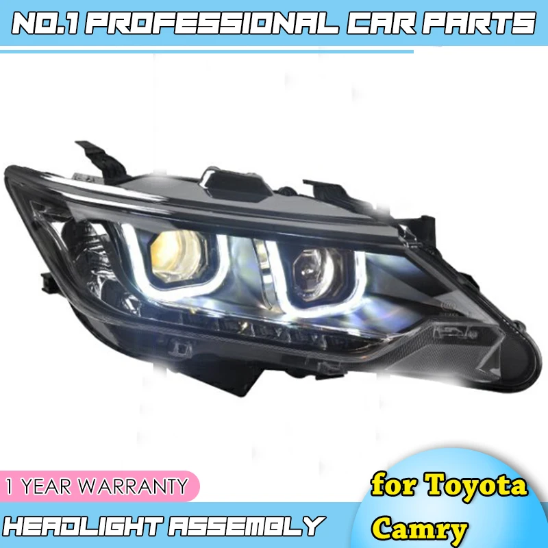 

Car Styling for Toyota Camry V55 USA Style 2015-2017 LED Light Headight Bi Xenon Head lamp Front Light