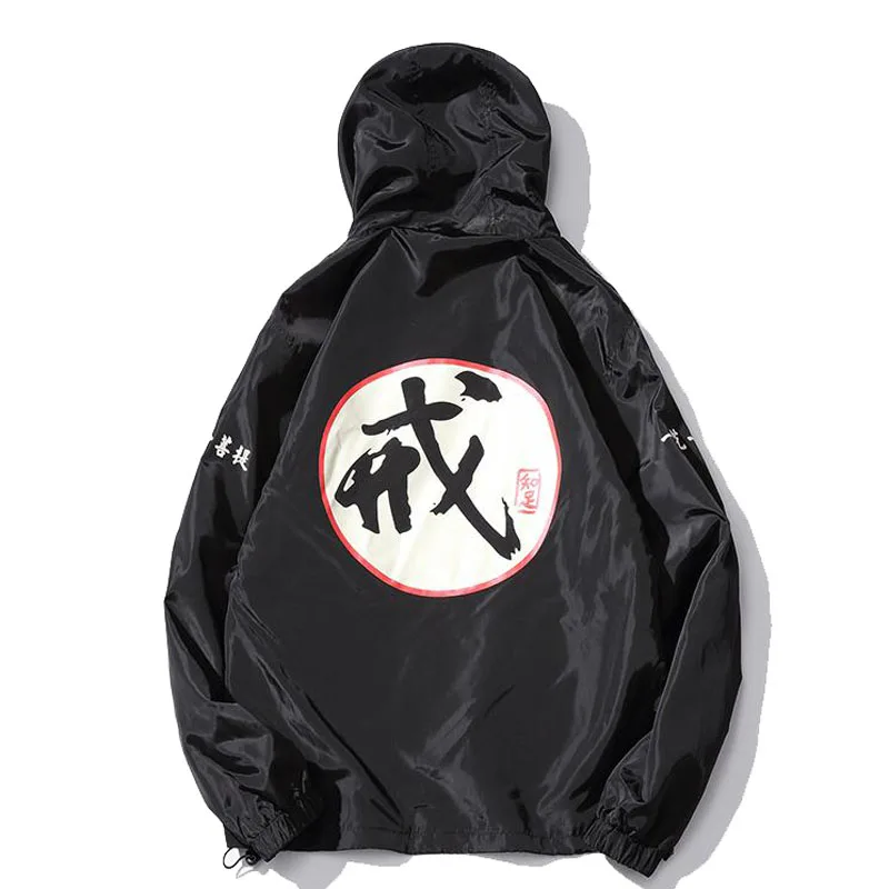 Baseball Jersey Jacket Autumn Headwear Hoodies Coat China Style Kanji Men Women Jersey Coat US Size XS-XXXL Hooded Coat
