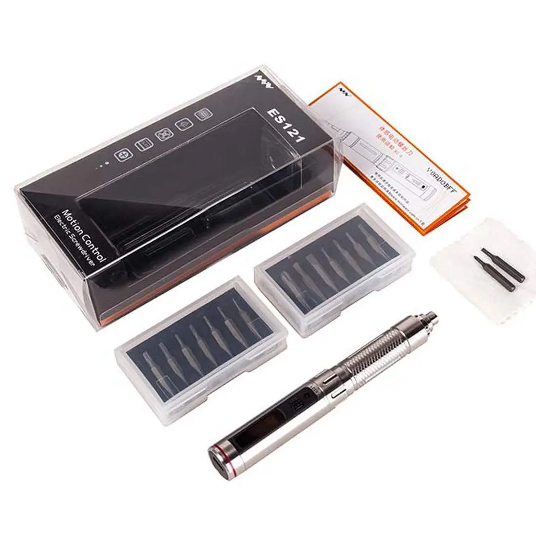 

ES121 OLED Screen 16 Screw Kit STM32 Sensor Mini Portable Power Screwdriver Rechargeable Cordless Smart Motion Control Electric