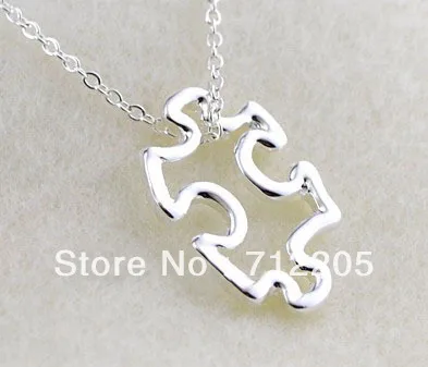 fashion hot alloy puzzle piece pendants necklace(A1053) | Украшения и аксессуары