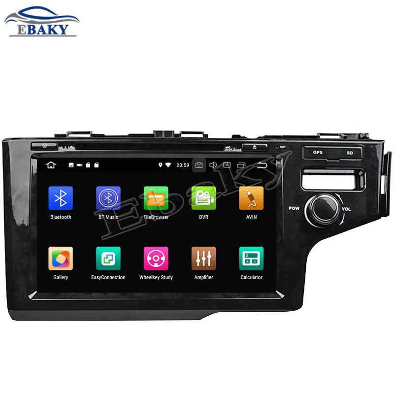 Excellent NaviTopia 9inch 4GB RAM 64GB ROM Octa Core Android 9.0 Car DVD Player For Honda 2014 FIT Right/Bluetooth/GPS 10