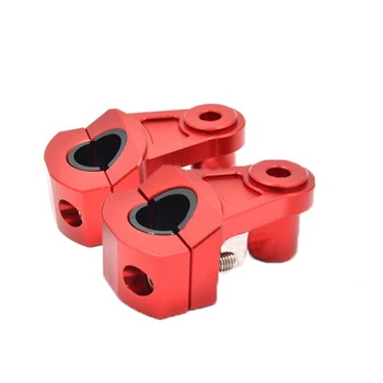 

2" Pivoting Motorcycle 7/8" (22mm) /1-1/8" (28mm) Handlebar Riser Handle Bars Clamp Universal For kawasaki BMW yamaha