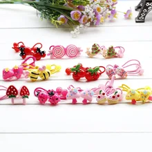 Cartoon Hair children Princess Kitty Butterfly cake Headwear Girl Hair Rope Hearts Hair Accessories Rubber bands