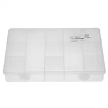 12 Сетки Пластик прозрачная коробка для хранения коробка, винт аппаратные инструмент держатель, Органайзер