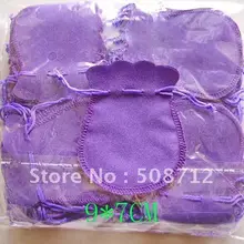 500 шт/партия фиолетовые подарочные пакеты 7x9 см/подарочные пакеты/ювелирные изделия Bgas/ювелирные изделия мешочек/бархатные сумочки VB0002