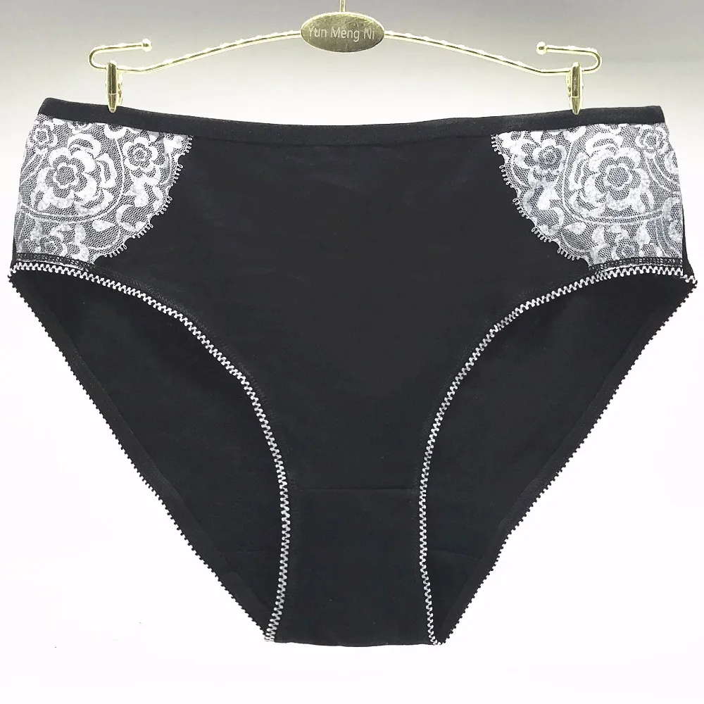 Lot of 12 2XL 3XL 4XL Laced High Rise Lady Short Brief Spandex Cotton