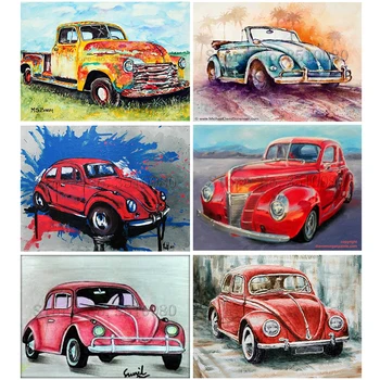 

Kinds buses full Set Embroidery Pattern diamond 5D DIY paintings 3D Cross stitch kits mosaic pictures wall stickers RA0941