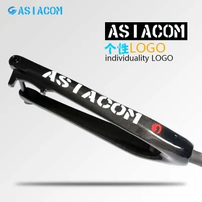 ASIACOM полностью углеродное волокно горный велосипед прямая трубка вал передняя