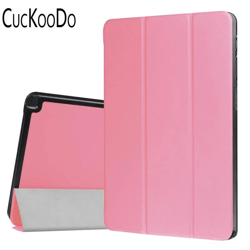 

CucKooDo 50Pcs/lot Ultra Slim Tri-Fold Smart Case Cover with Auto Wake / Sleep for Samsung Tab A 10.1-Inch with S Pen SM-P580