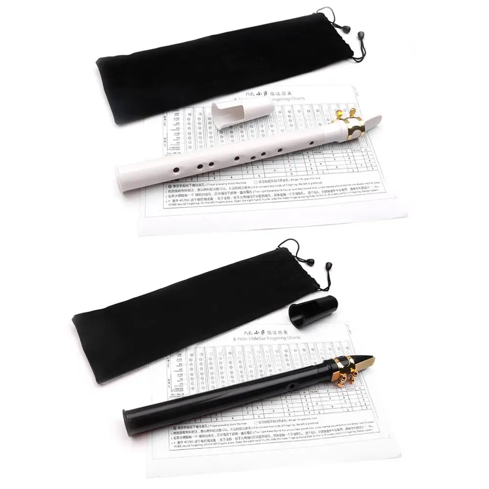 

Mini Pocket C Key Saxophone Sax ABS with Alto Mouthpieces 2pcs Reed with Carrying Bag Woodwind Instrument for beginners