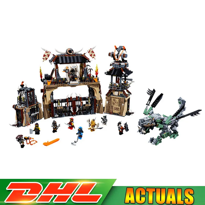 

Lepin 06082 1859 PCS The Dragon Pit Series Set Building Blocks Bricks Educational Toys Compatible LegoINGlys 70655 Gifts