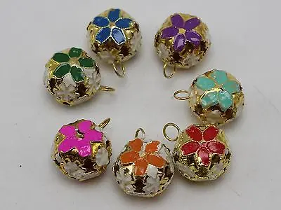 

25 Mixed Color Ball Jingle Bells Decoration Wedding Party Craft 17mm