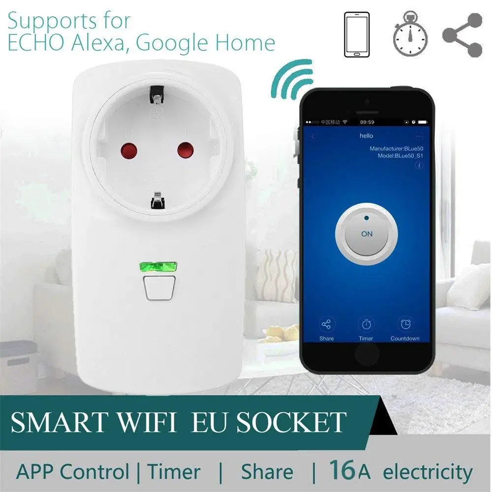 Lonsonho 16A Smart Plug Wifi Smart Socket US EU UK AU France Australia Plug Works With Alexa Google Home IFTTT eWeLink Lonsonho 16A Smart Plug Wifi Smart Socket US EU UK AU France Australia Plug Works With Alexa Google Home IFTTT eWeLink