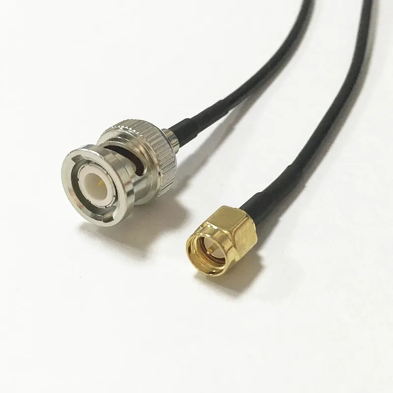 New Modem Coaxial Cable BNC Male plug Switch SMA Male Plug Connector RG174 Cable Pigtail 20CM