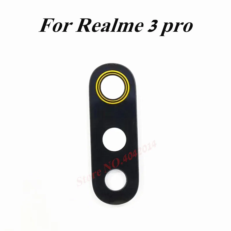 

2Pcs Original Rear Back Camera Glass Lens Cover For Realme 3 pro Glass Lens Replacement Spare Parts With Stickers