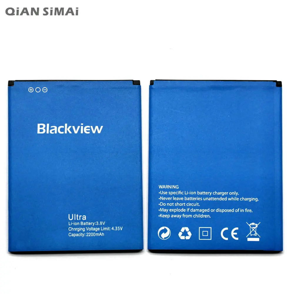

QiAN SiMAi high quality Ultra A6 2200mAh battery for Blackview Ultra A6 Mobile Phone +Tracking Code