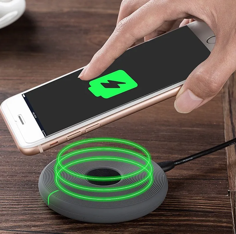 

Wireless Charger with Micro USB for iphone X XS Max XR 8 8s Wireless Charging pad for google Nexus 4 5 6 for samsung galaxy