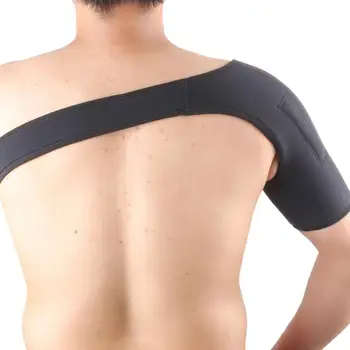 

Magnetic Sports Single Shoulder Brace Protector Guard Band Strap Adult Black for Protecting Shoulder from Injuries