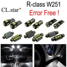 24pc X Canbus Error Free LED interior dome light lamp Kit package For Mercedes Benz R class W251 R320 R350 R500 (2006-2014)