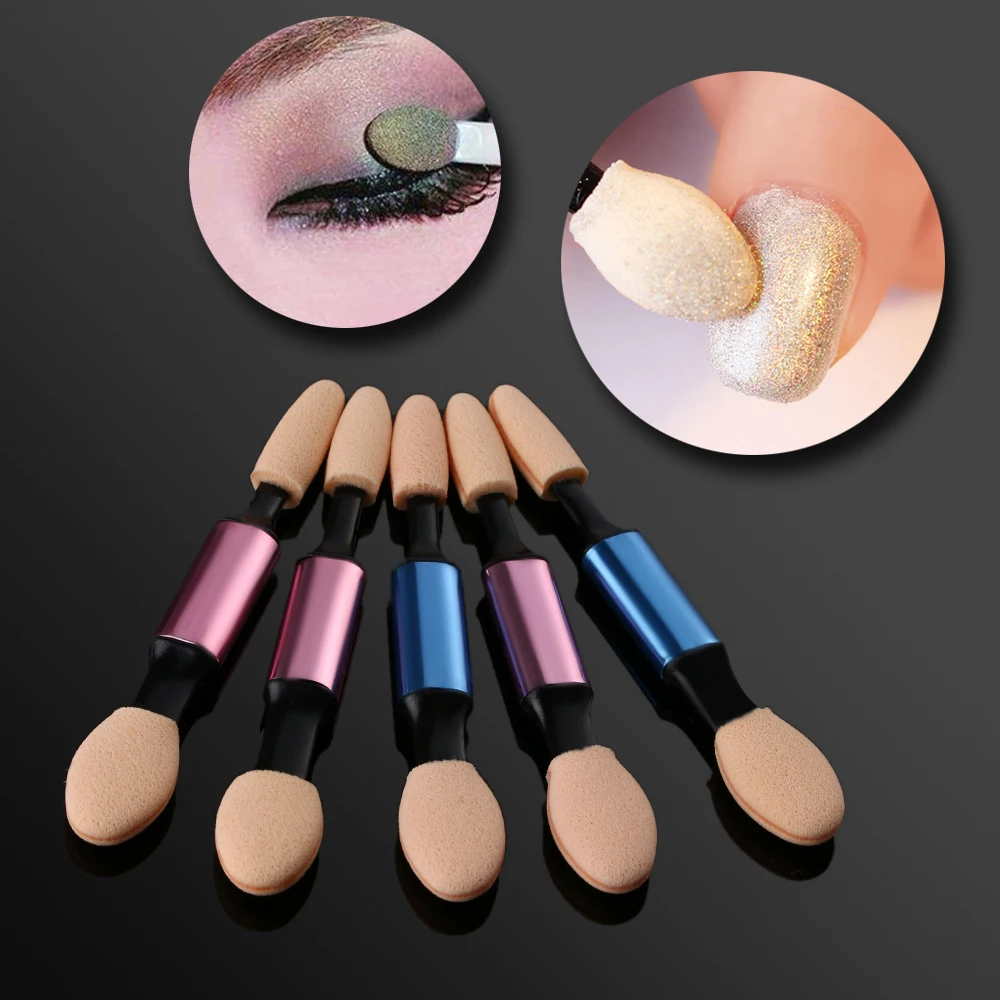 5Pcs/Pack Sponge Eyeshadow Brush Stick DIY Beauty Double head Shadow