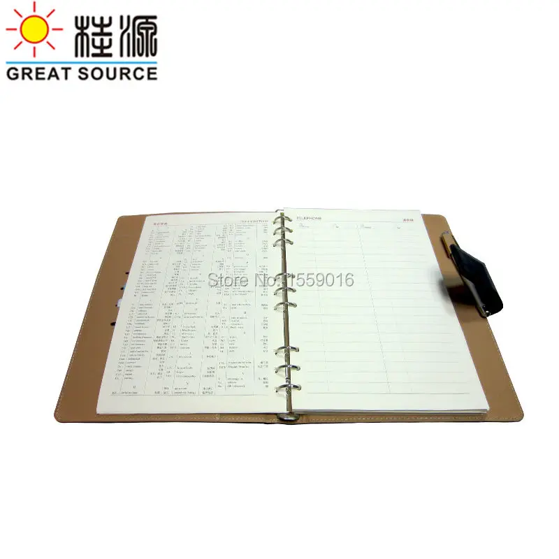 b5 leather notepad