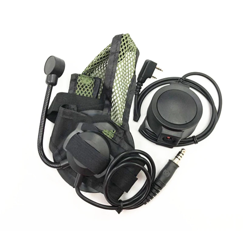 HD02 Z тактика Боуман Elite II радио-гарнитура с J Стандартный Plug PTT для Kenwood Baofeng UV-5R UV-82 BF-F8HP Walkie Talkie