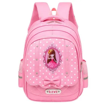 

2019 Girls School Bags Children Backpack Primary Bookbag High Quality Oxford Orthopedic Princess Schoolbags P1159
