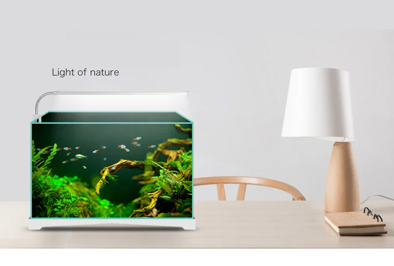 Светодиодный светильник для аквариума из алюминиевого сплава, лампа для аквариума с гибким зажимом, белый и синий цвета светильник ing 3 Вт 7 Вт 12 Вт 14 Вт 16 Вт 18 Вт