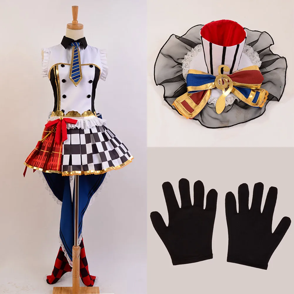 Женский карнавальный костюм для косплея Love Live Maid Rin Hoshizora вечерние костюмы на