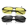Gafas de sol fotocromáticas sin montura para conducción, gafas de sol polarizadas para hombre con decoloración de camaleón, gafas de sol para hombre ► Foto 3/6