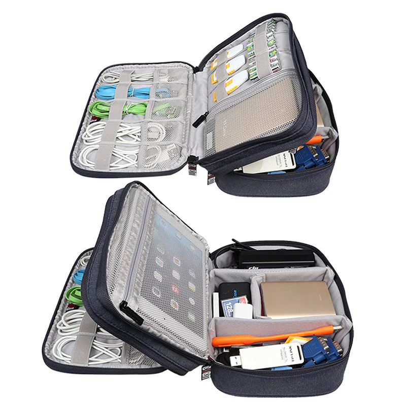 BUBM чехол-органайзер для гаджета, сумка для цифрового хранения, органайзер для электроники, для зарядных устройств, кабелей, жесткого диска, iPad Mini, защитный чехол