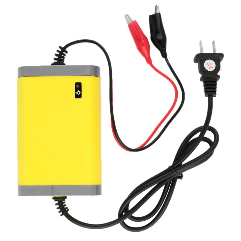 Portable US Plug Car Battery Charger 12v 2A Fully-automatic Car Motorcycle Battery Charger Adaptor Power Supply Drop Shipping