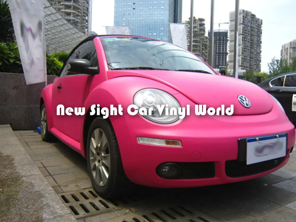 Высококачественная розовая красная матовая виниловая пленка для автомобиля, пленка для автомобиля, Размер s: 1,52*30 м/рулон
