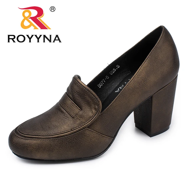 Royyna New Leisure Style Women Pumps Synthetic Dress Shoes Royyna New Leisure Style Women Pumps Synthetic Dress Shoes Round Toe Office Square